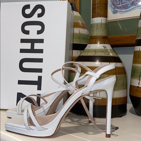 SCHUTZ Shoes - SCHUTZ White Heels
